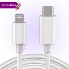 Cabo Carregador Turbo Celular Tipo C Lightning Transferência de Dados Carregador Celular