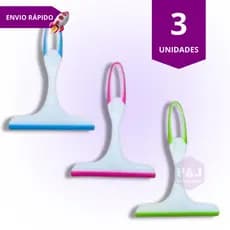 Kit 3 Mini Rodo Rodinho de Pia Cozinha Seca Pia Janela Piso Plástico 18cm
