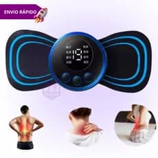 Mini Massageador Pulso Elétrico Portátil Recarregável Dor Pescoço Coluna Pernas Tensão Muscular Crossfit