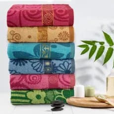 Kit com 5 Toalhas de Banho Grandes 68x137cm - Alta Absorção e Espessura Extra