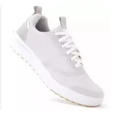 Tenis Unissex Branco Cinza Esportivo Confortavel Skate CONFORTAVEL