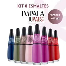 IMPALA UNHAS KIT 8 ESMALTES NOVA COLEÇÃO VIRANDO O JOG0 JULIANA PAES - MANICURE | ATACADO