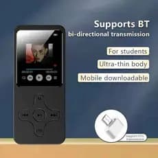 Mp4 Player Bluetooth Tela De 1,8 Polegadas Bluetooth 5.0 MP3 Mp4 Reprodutor De Música FM E-book