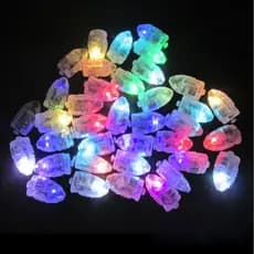 20pcs Led Balão Luz Mini Bolas Redondas À Prova D'Água para Festa de Aniversário e Casamento