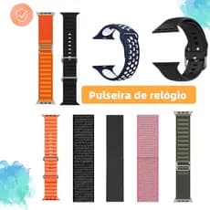 kit 10 Pulseira de smartwatch Pulseira de Relógio De Silicone/Ocean Straw Capaz Replacement 42mm 45mm 49mm