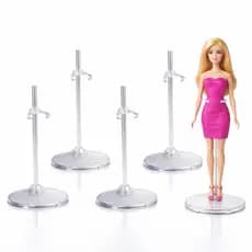 Kit  30 Suportes Transparente Para Bonecas - Pedestal