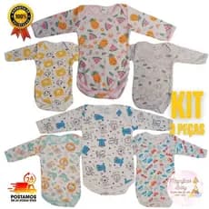 Kit 3 Body Manga Longa Estampado Body Bebê Estampado Manga Longa Body Manga Longa Body Bebe