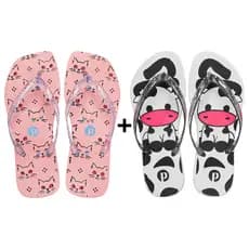 Kit Chinelo Feminino Confortável Verão Macio