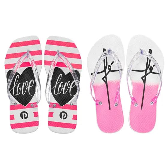 Kit Chinelo Feminino Love Amor Macio Confortável