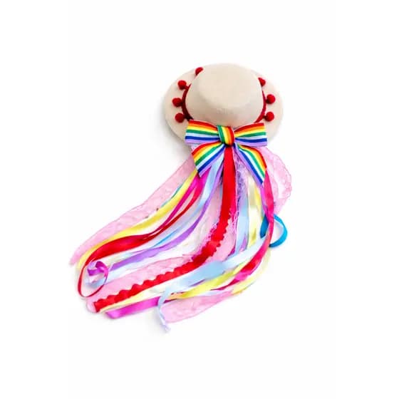 Mini Chapéu de Festa Junina Fitas Infantil Decorado