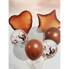 Kit Balão Bouquet 8 peças aniversário Rose Gold