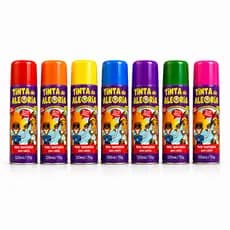 Tinta Spray para Cabelo Tinta da Alegria Coloração Temporária Infantil e Adulto Cabelo Maluco