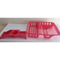 KIT 2 PEÇAS 1 ESCORREDOR DE LOUÇAS 3 DIVISÓRIAS + 1 PORTA DETERGENTE SABÃO E ESPONJA