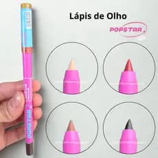 Lápis de Olhos Apontavel Hot Blink Popstar Ruby Rose Marrom Nude Bordô Preto Alta Pigmentação
