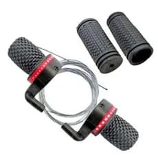 Alavanca Passador De Punho Para Bicicleta 18 E 21 Marchas Grip Shif + Par de Manopla e Cabos