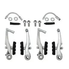 freio v-brake aluminio polido para bicicleta bike mtb aro 16 20 24 26 promoção