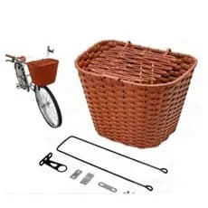 cesta Cestinha Bicicleta Reforçada Retrô Vintage Marrom para bike bicicleta