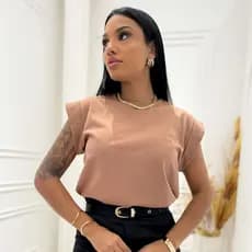 Blusa Feminino  Muscle Lisa 100% Algodão