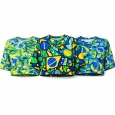 KIT 3 CROPPEDS BRASIL FEMININO – ESTILO & CONFORTO
