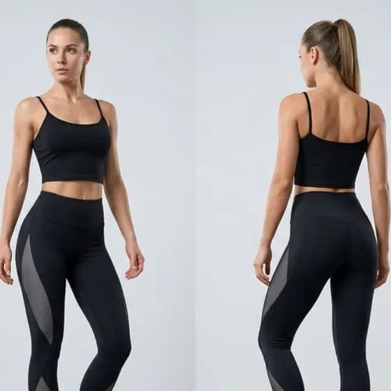 Cropped Feminina Fitness Poliamida Regata com Zero Transparência para Academia
