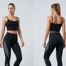 Cropped Feminina Fitness Poliamida Regata com Zero Transparência para Academia