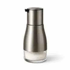 Porta Temperos Vidro 320ml com Dosador em Aço Inox Dispenser para Condimentos