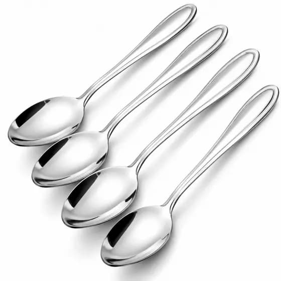 Kit 12 Colheres De Sobremesa Inox Gamma Aço Inox 16,5cm Resistente