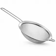 Peneira De Cozinha Inox 18cm Malha Fina Cabo Longo