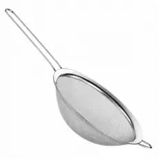 Peneira De Cozinha Inox 14cm Malha Fina Aço Inoxidável