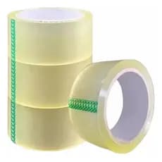 10 Fitas Adesivas 45x100 Metros Transparentes 10 Rolos Cola Forte
