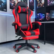 Cadeira Gamer Absolut eSports Ergonômica Giratória Ajuste Altura Escritório Apoio Pés