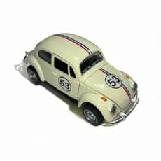 Fusca Herbie 53 Miniatura Fricção Coleção de Ferro Abre Porta Capô