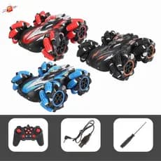 Carrinho de Controle Remoto Acrobático Drift Radical Gira 360º Com Luz de led