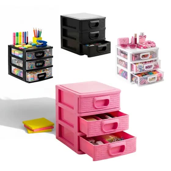 Gaveteiro Organizador Premium Multiuso Perfeito para Mesa, Home Office e Cosméticos