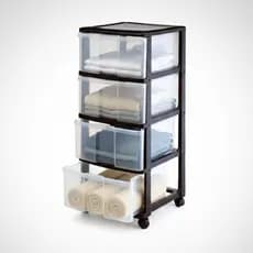 Gaveteiro Porta Tudo Organizador Original Xantion Com Rodas Grande e 4 Gavetas