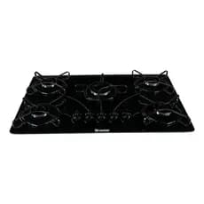 Fogão Cooktop Bivolt Com Alimentação Gás - Braslar 5 Bocas Cor Preto - 5 Queimadores
