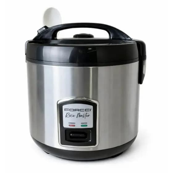 Panela De Arroz e legumes Elétrica 12 Xícaras 5L FORCCI Inox Multifuncional Cozinha 1200W