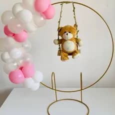 Kit 2 Mini Arcos para festa em ferro 50cm Suporte para Decorações Festa e Eventos