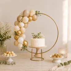 Mini Arco para festa em ferro 50cm Suporte para Decorações Festa e Eventos