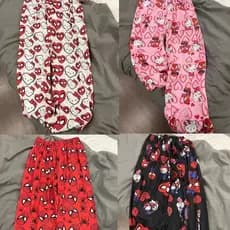 Venda Quente Super Homem-Aranha e Hello Kitty Pijamas de Algodão Soltos para Mulheres Calças de Pijama Casuais para Ho