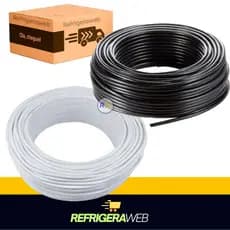Cabo Comando Pp 3 Vias 1,5mm Rolo Branco Ou Preto