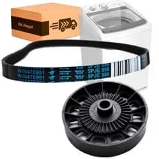 Kit Correia e Polia V Compativel Lavadora Brastemp Consul W10470951