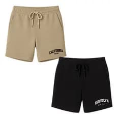 Kit 2 Shorts Infantil Moletinho Menino Masculino Baby Várias Cores