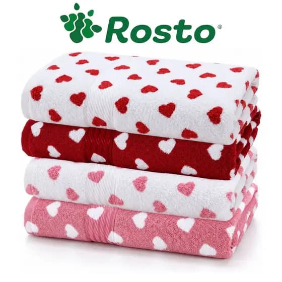 Toalha de Rosto Dohler Prisma Love Corações Graciosa 50x80cm 400g/m² 100% Algodão