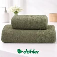 Jogo de Toalhas Dohler  Banho/Rosto Luxo Confort Felpuda Grossa 500g/m²