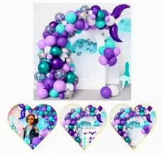 Arco De Balão Sereia Concha Decoração Festa Aniversário Kit