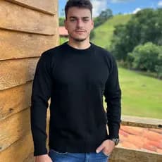 Blusa De Frio Suéter Masculino GOLA REDONDA