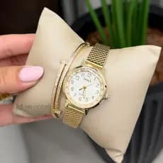 Relógio Mini Feminino Elegante Pulseira Ajustável Design Moderno Leve Confortável para Uso Diário