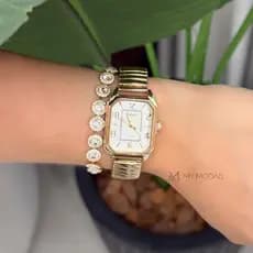Relógio Feminino Minimalista Stefanie Elegante Casual Moderno Luxo Discreto Acessório Sofisticado