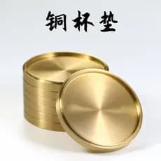 Porta-copos de cobre, porta-copos de chá de latão, suportes para xícaras de chá, acessórios para conjunto de chá kung fu